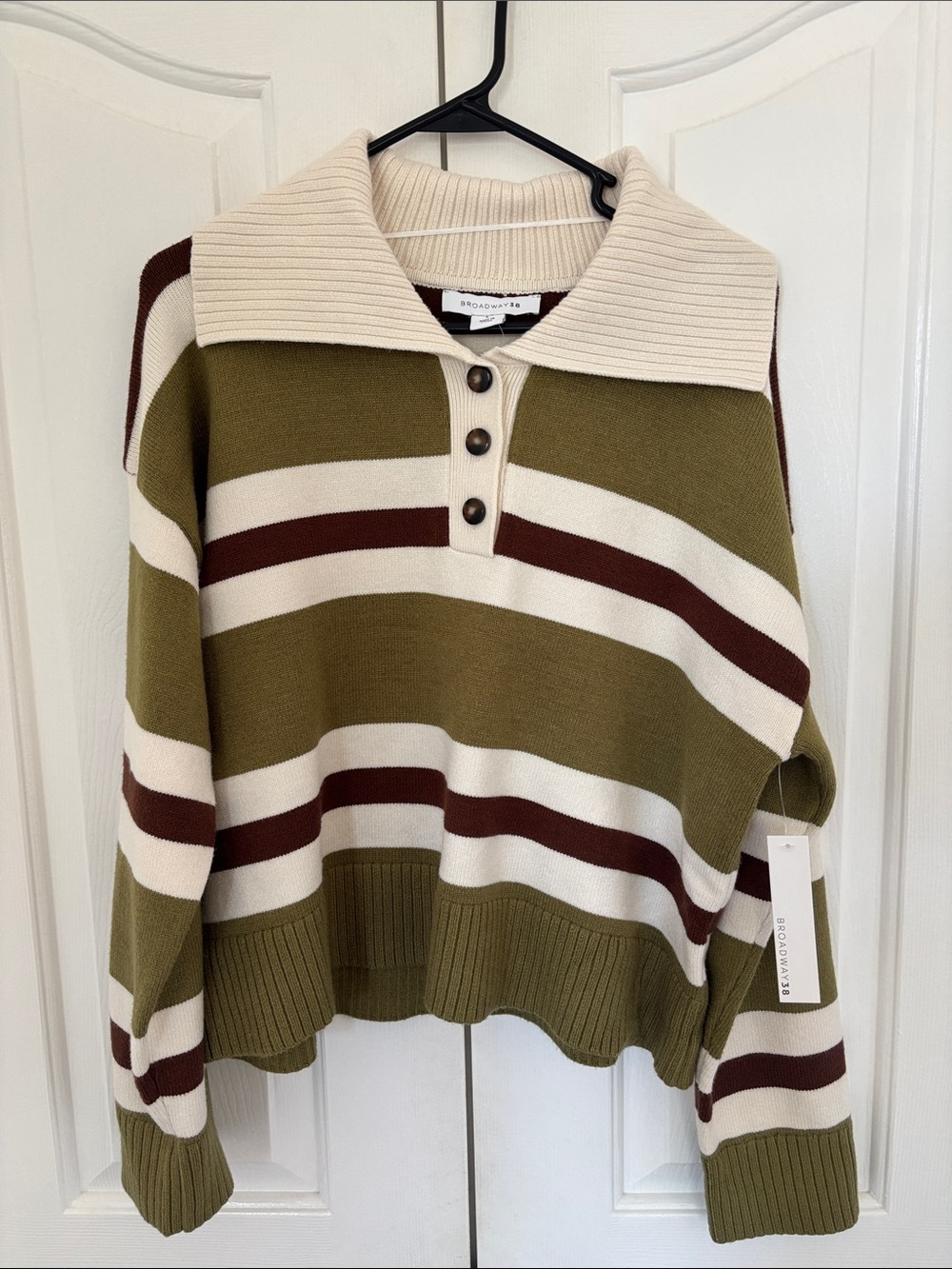 NWT Striped Fall Sweater